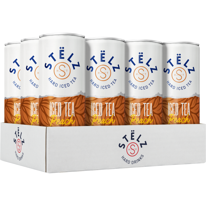 Stëlz Hard Ice Tea Peach tray 12 x 25 cl 