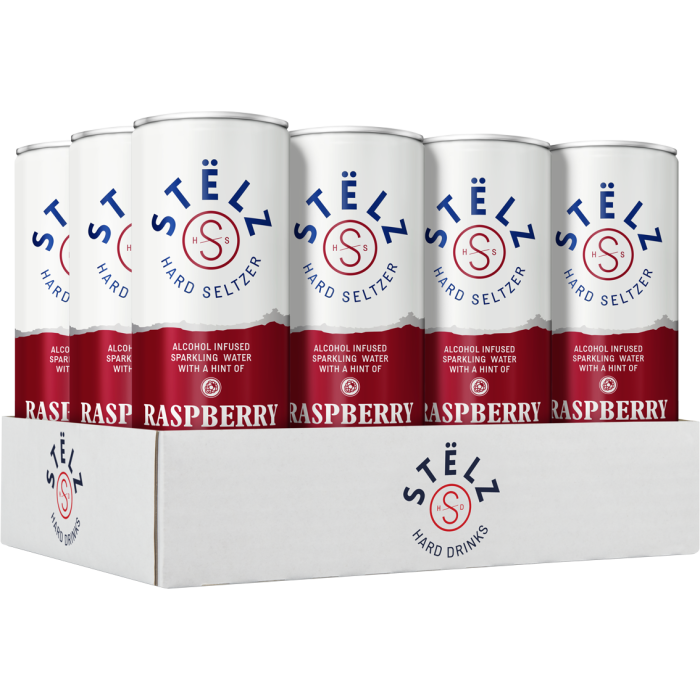 Stëlz Hard Seltzer Raspberry tray 12 x 25 cl 
