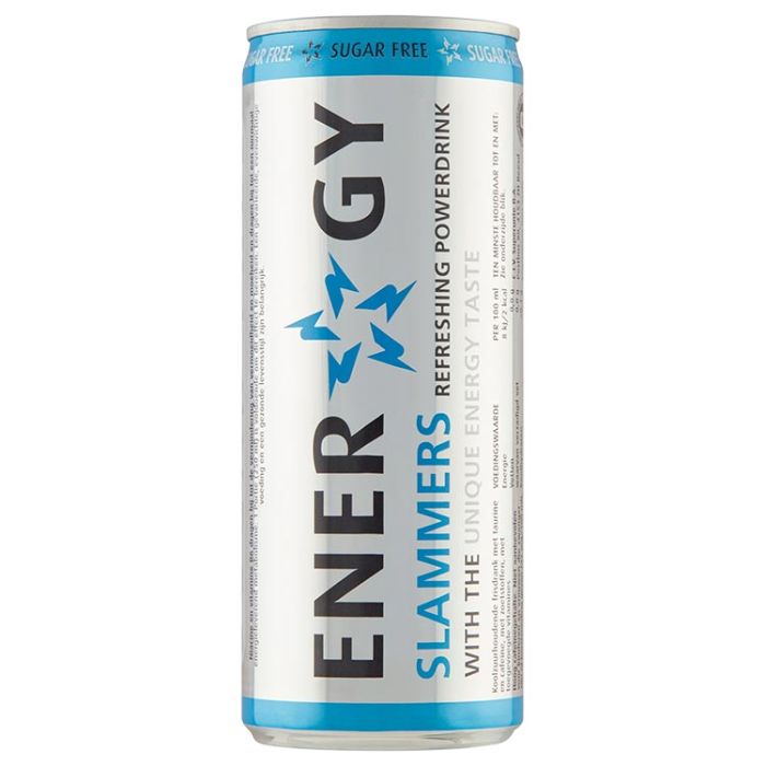 Slammers Sugar free energydrink 24 x 25 cl 