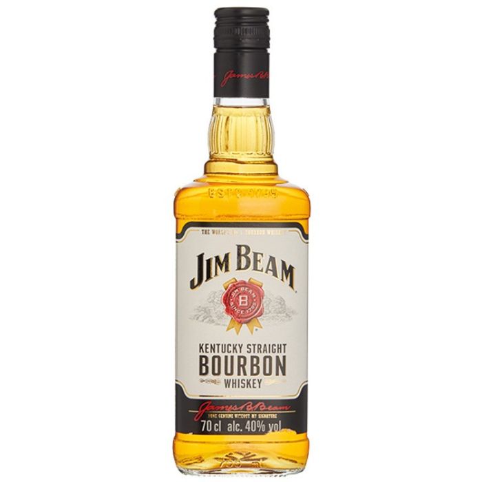 Jim Beam White Kentucky Straight Bourbon Whiskey 70 cl