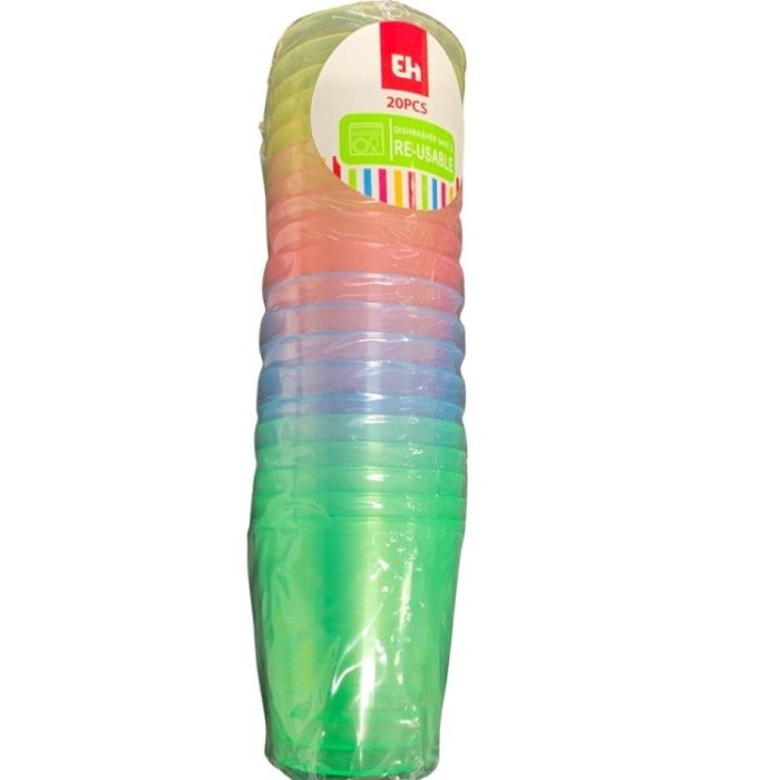 Gekleurde shotglaasjes 20 stuks
