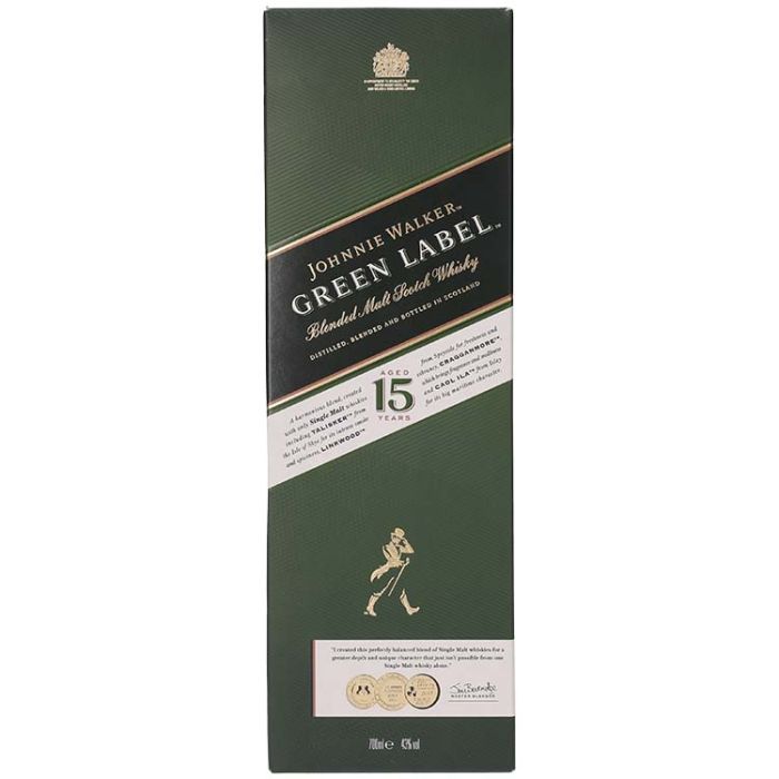 Johnnie Walker Green Label 15 Years Blended Malt Whisky 70 cl