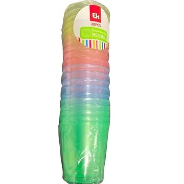 Gekleurde shotglaasjes 20 stuks