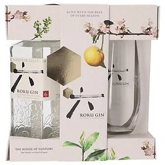 Roku Gin Geschenkverpakking met glas 70 cl