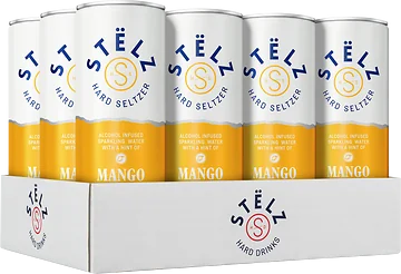 Stëlz Hard Seltzer Mango tray 12 x 25 cl