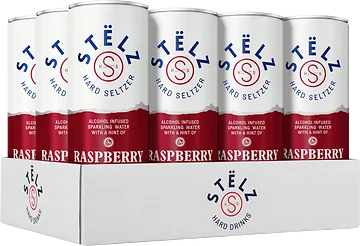 Stëlz Hard Seltzer Raspberry tray 12 x 25 cl 
